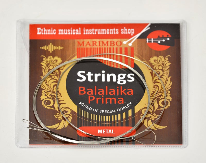 Marimbo Prima Balalaika 3 String Set - Steel Strings for Russian Balalaika - Image 1